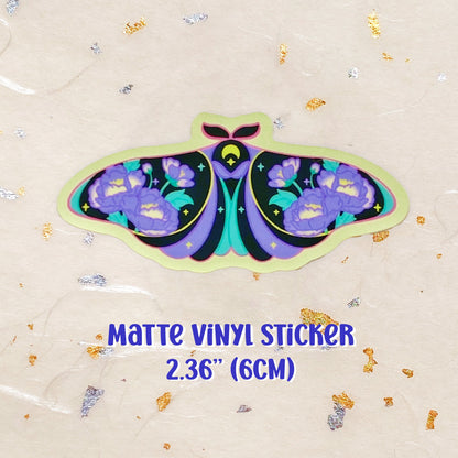 Apollina Neon Moth Enamel Pin