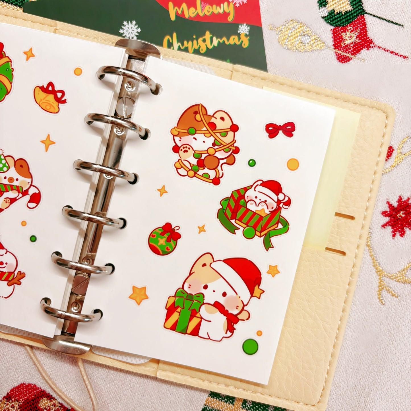 Meowly Christmas Sticker Sheet