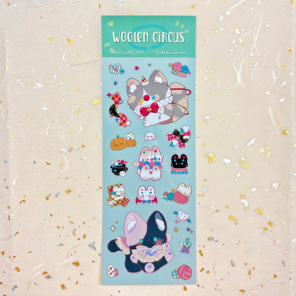 Woolen Circus Vinyl Sticker Sheet