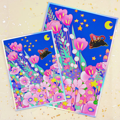 Night Garden Postcard & Art Print