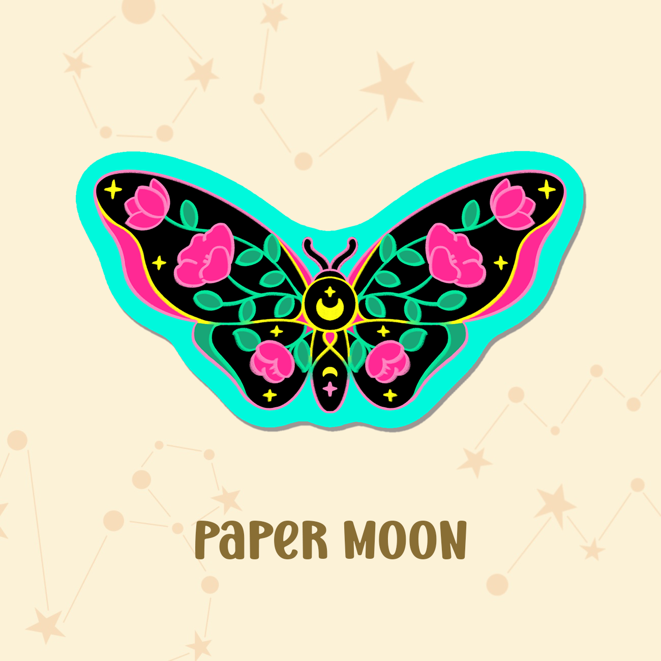 [Pre-order] Moth & Butterfly Vinyl Sticker