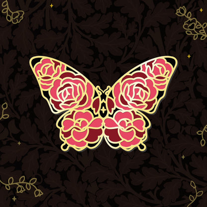 Swallowtail Moonlit Butterfly Enamel Pin