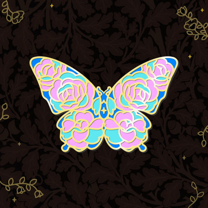 Swallowtai Neon Butterfly Enamel Pin