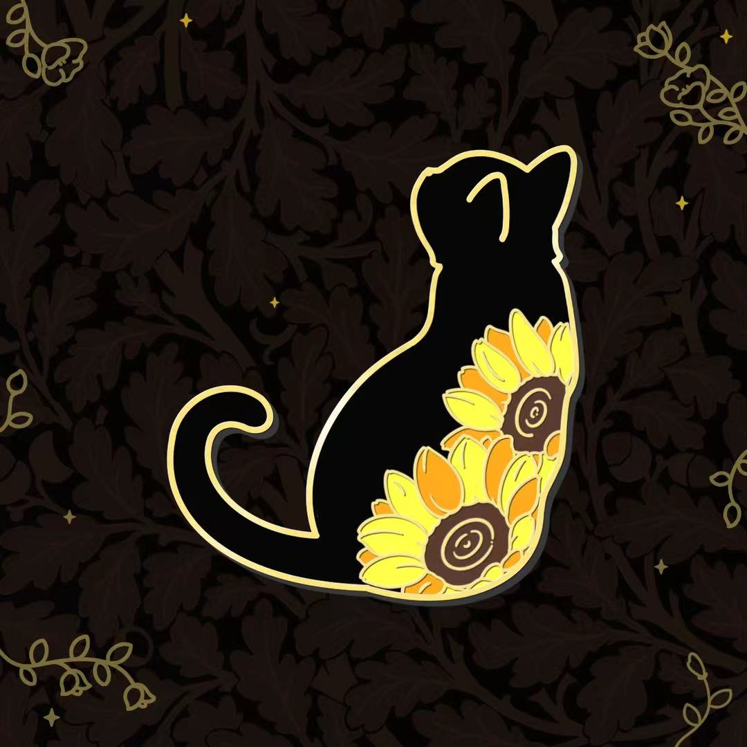 [Pre-order] Partial Eclipse Cat Hard Enamel Pin