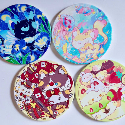 Fantistic Kitties Absorbent Ceramic Coaster