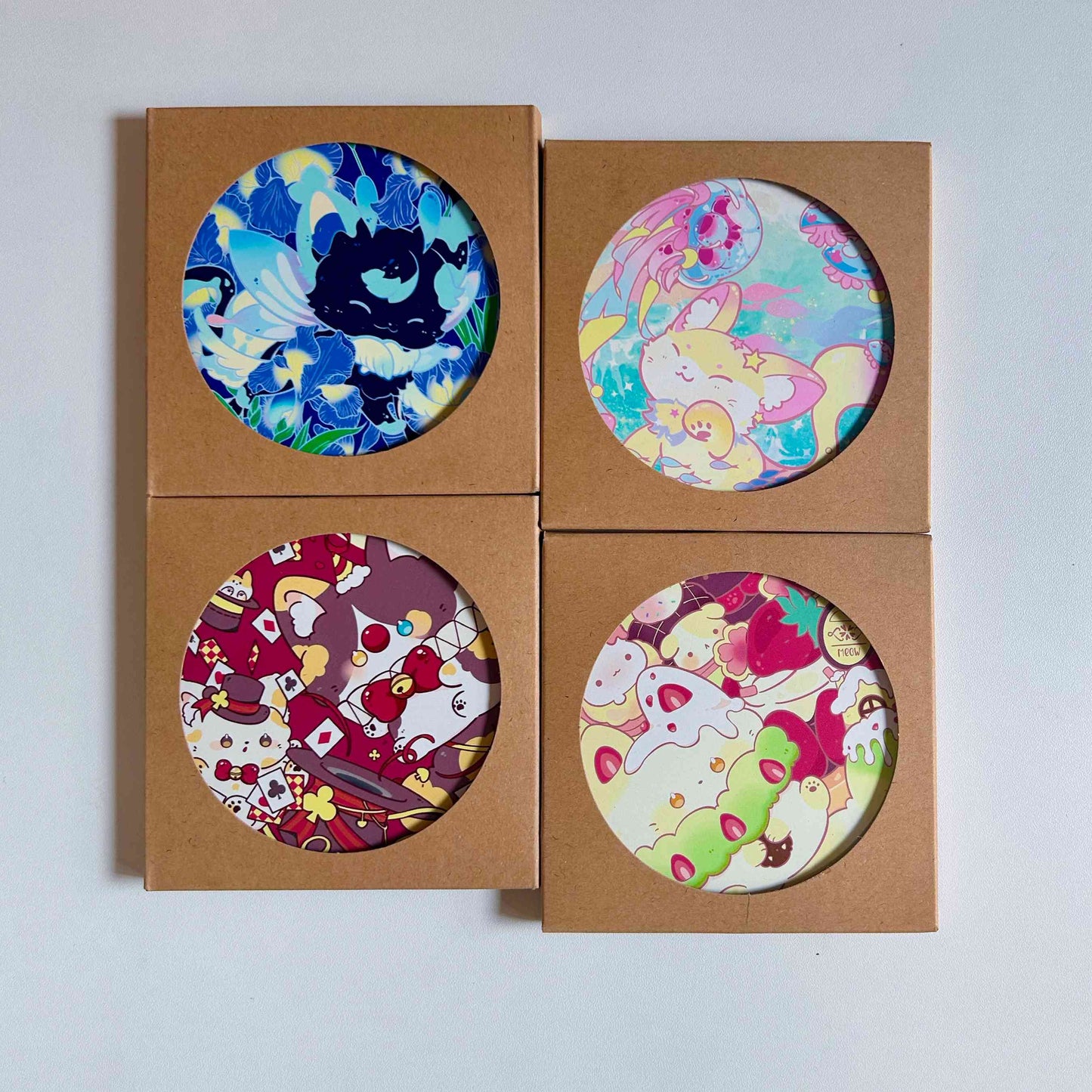 Fantistic Kitties Absorbent Ceramic Coaster