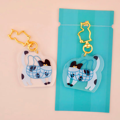 Kitties in Net Bags Acrylic Keychain