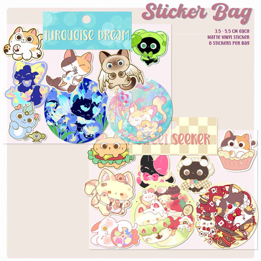 Kitties Vinyl Sticker Bag