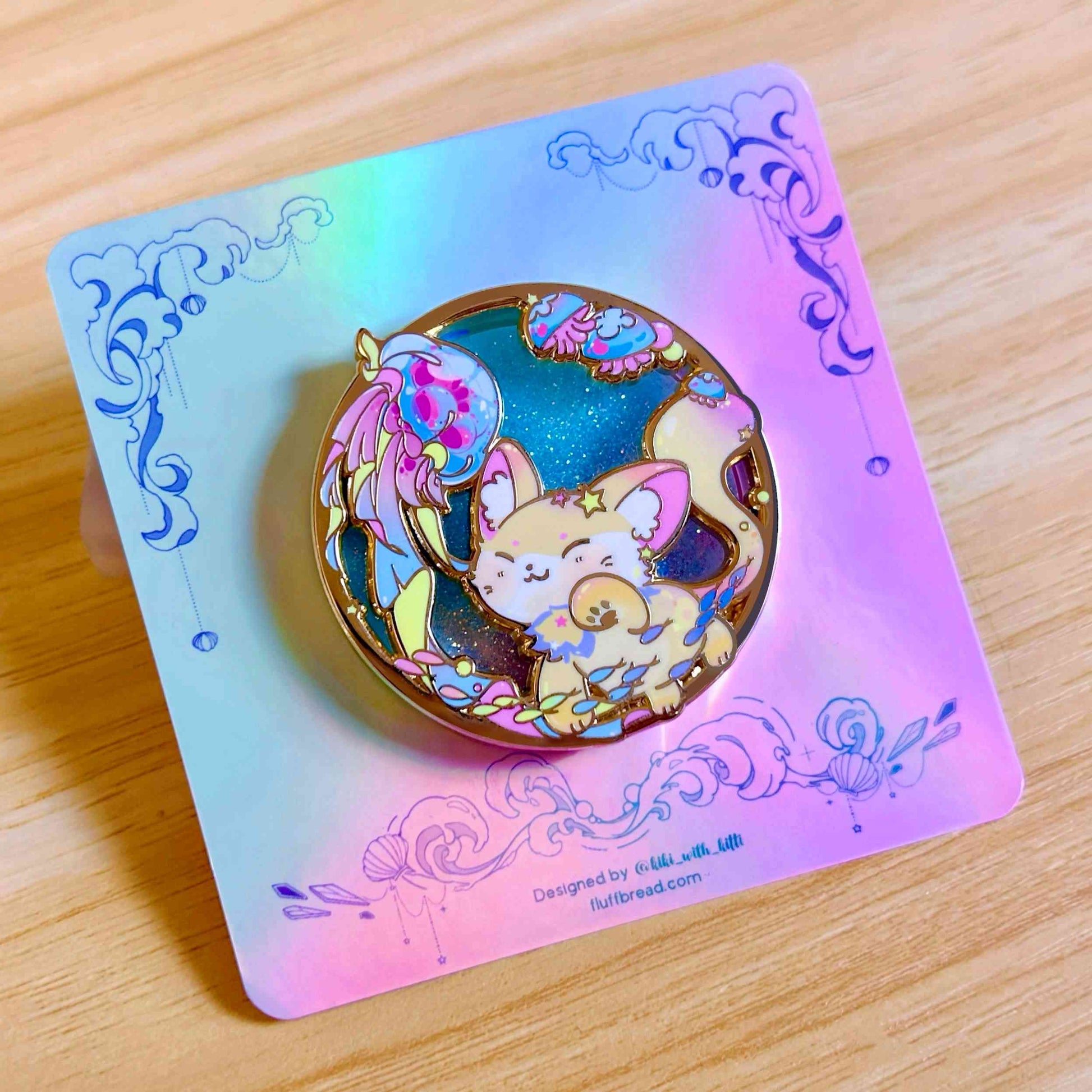 French Bread Cat Enamel Pin French Bread Cat Enamel Pin