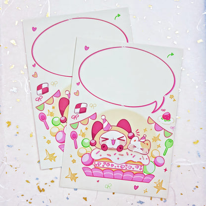 Cheers Cotton Postcard & Vinyl Sticker