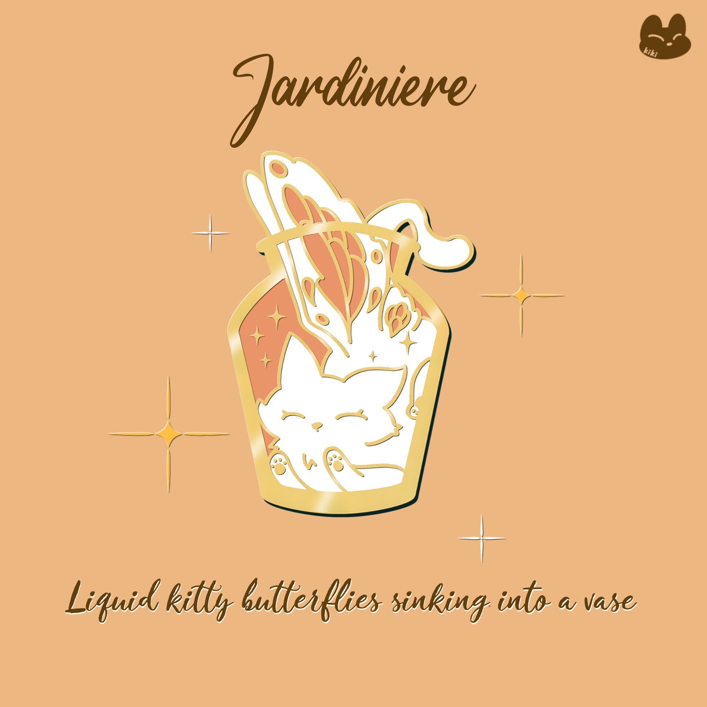 Jardiniere White.ver Hard Enamel Pin