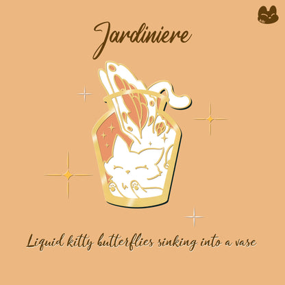 Jardiniere White.ver Hard Enamel Pin