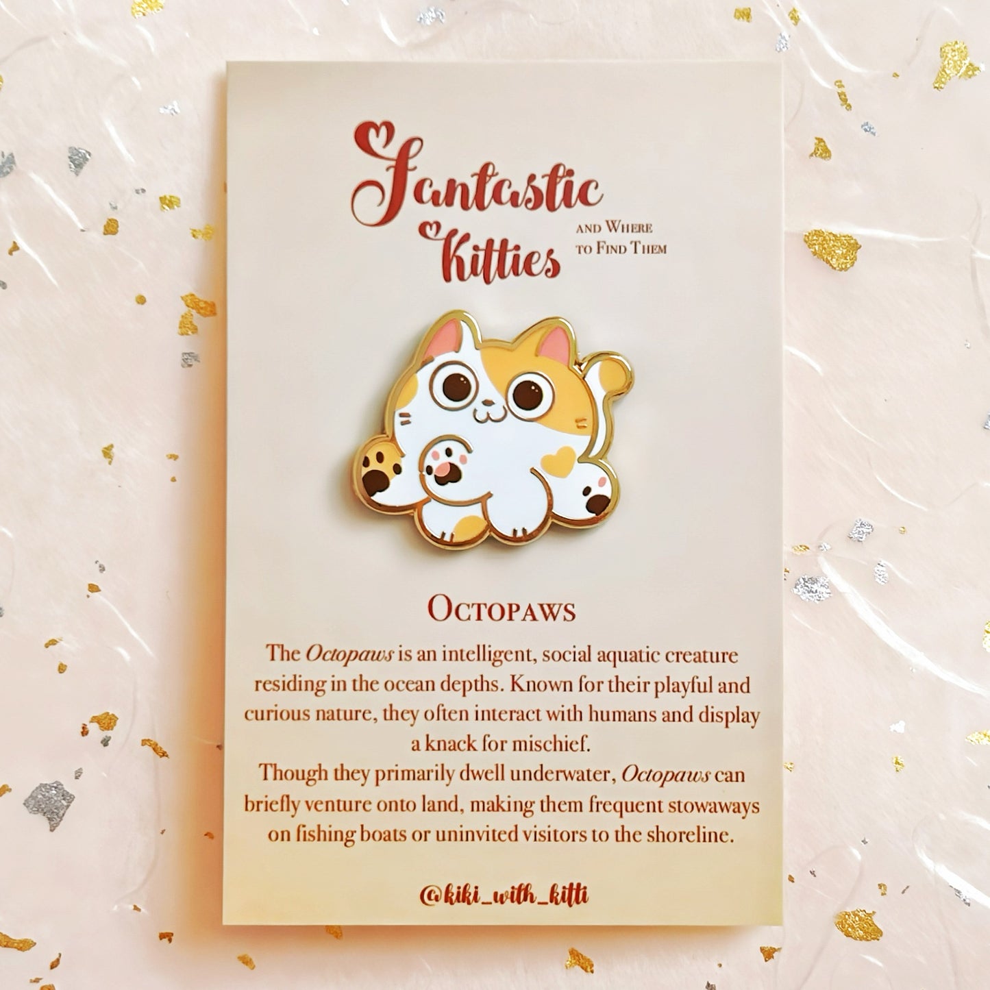 Octopaws Cat Hard Enamel Pin