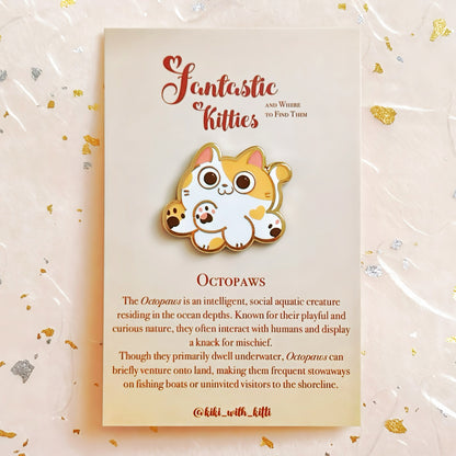 Octopaws Cat Hard Enamel Pin