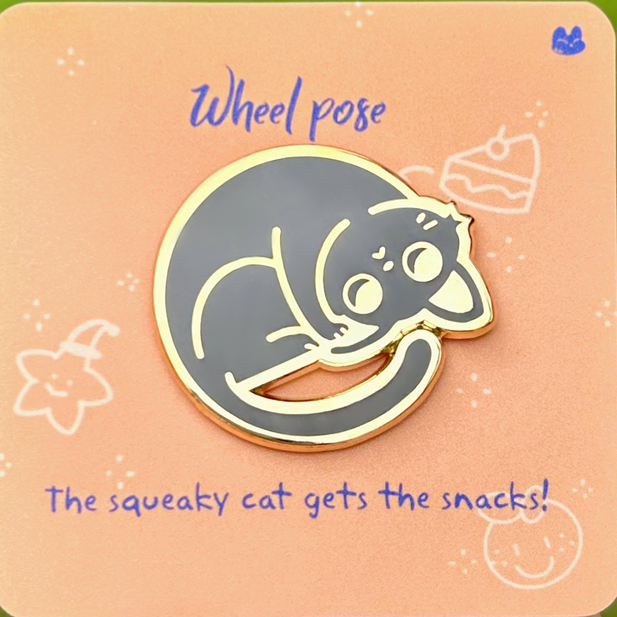 Wheel Pose Hard Enamel Pin